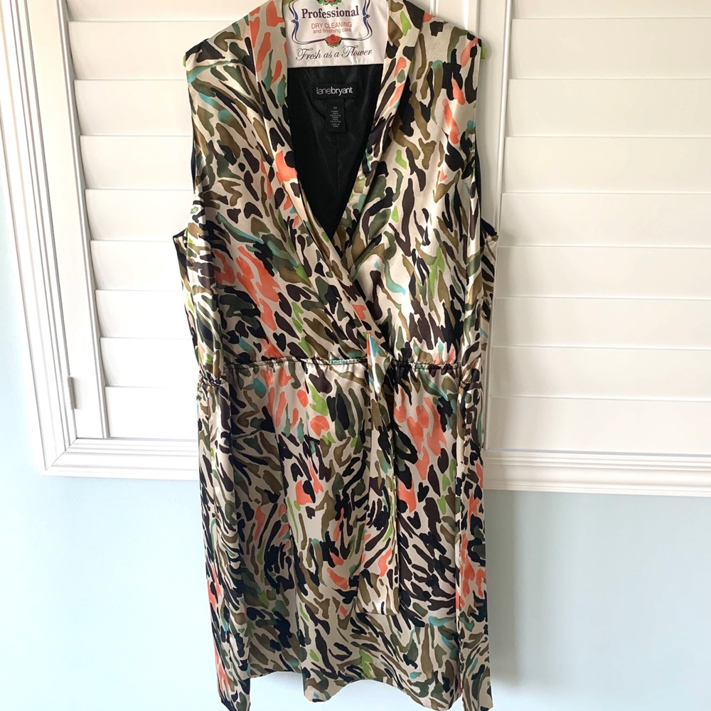 Lane Bryant Sleeveless crossover Dress